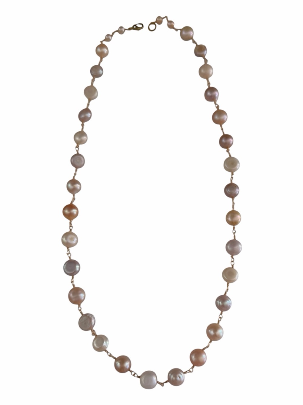 Baroque Pearl Necklace-Wire Wrapped Gold Vermeil NWOT